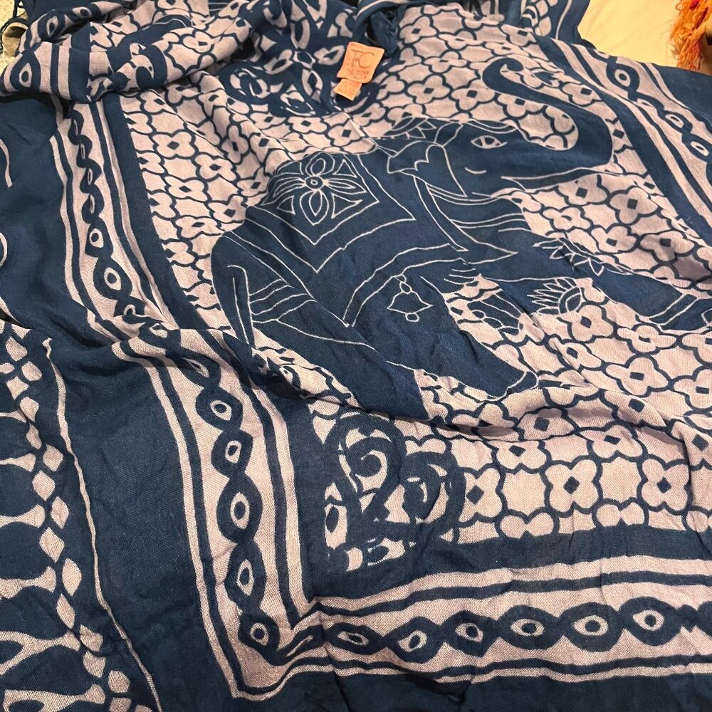 Theodora & Callum scarf wrap cover up
